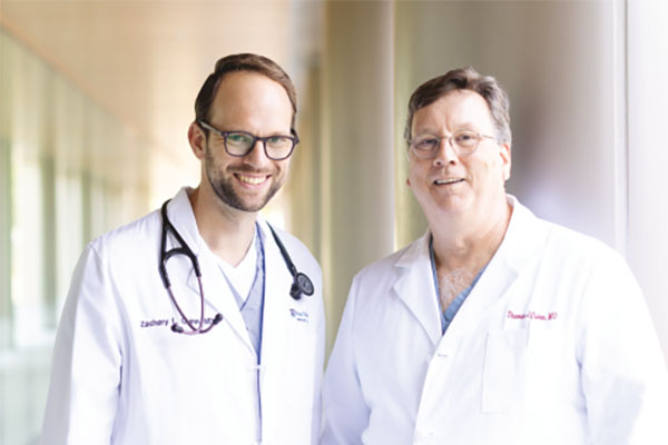 Father and Son -- Thomas Quinn, MD and Zachary Quinn, MD.